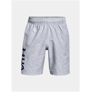 Kraťasy Under Armour UA Woven Emboss Shorts - šedá