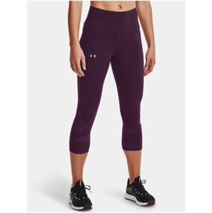 Legíny Under Armour Rush Tonal Capri PKT NS - fialová