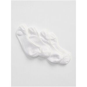 Bílé dámské ponožky no-show socks, 2 páry