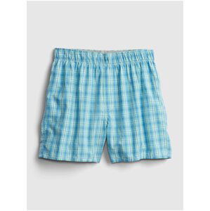 Modré pánské trenýrky poplin boxers