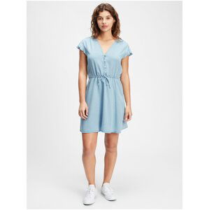 Modré dámské krátké šaty GAP