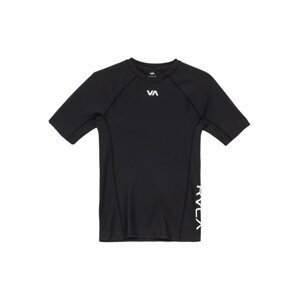 RVCA COMPRESSION black pánské triko s krátkým rukávem - černá
