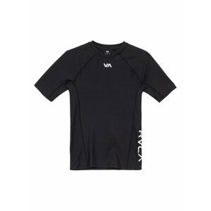 RVCA COMPRESSION black pánské triko s krátkým rukávem - černá