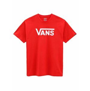 Vans CLASSIC high risk red/white pánské triko s krátkým rukávem - červená