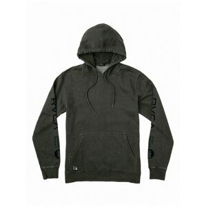 RVCA ANP OVERDYE RVCA BLACK mikiny přes hlavu pánská - černá