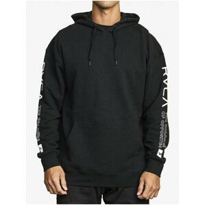 RVCA SPORT black mikiny přes hlavu pánská - černá