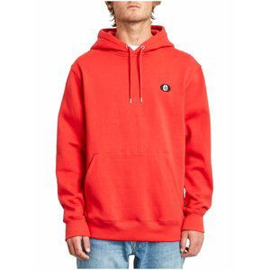 Volcom Single Stone FIERY RED mikiny přes hlavu pánská - červená