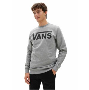 Vans CLASSIC II Cement Heather/Black mikiny přes hlavu pánská - šedá