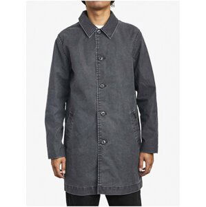 RVCA BRIGHTON MAC COAT RVCA BLACK podzimní bunda pro muže - šedá