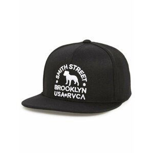 RVCA SMITH ST black kšiltovka s rovným kšiltem - černá