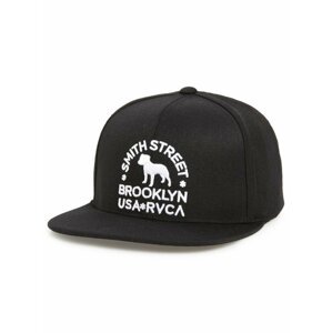 RVCA SMITH ST black kšiltovka s rovným kšiltem - černá