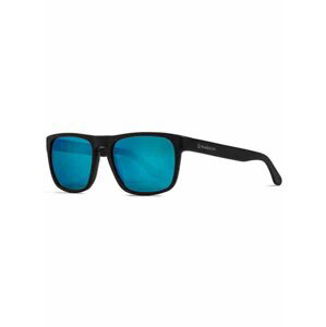 Horsefeathers KEATON brushed black/mirror blue sluneční brýle pilotky - černá