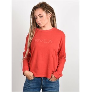 RVCA BIG RVCA POPPY RED dámské triko s dlouhým rukávem - červená
