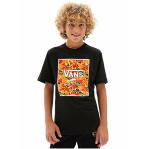 Vans PRINT BOX BLACK/FLAME CAMO dětské triko s krátkým rukávem - černá