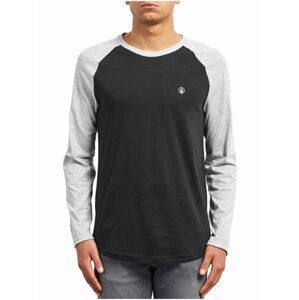 Volcom Pen HEATHER GREY dětské triko s dlouhým rukávem - černá