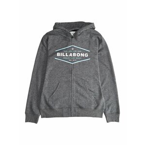 Billabong VISTA black dětská mikiny na zip - šedá