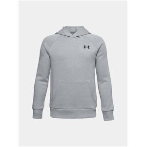 Mikina Under Armour UA RIVAL COTTON HOODIE - šedá