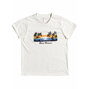 RVCA RVCA HAWAII Vintage White dámské triko s krátkým rukávem - bílá