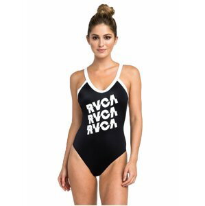 RVCA REAL TALK ONE PIECE black jednodílné plavky - černá