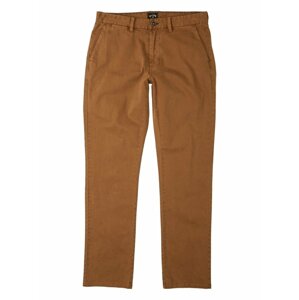 Billabong 73 CHINO RUSTIC BROWN plátěné kalhoty pánské - hnědá