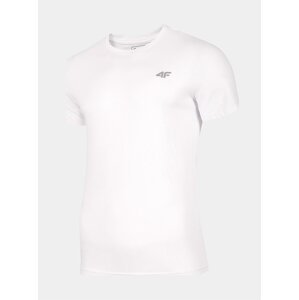 Pánské bavlněné tričko 4F TSM300  Bílá