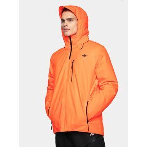 Pánská lyžařská bunda 4F KUMN010neon Oranžová