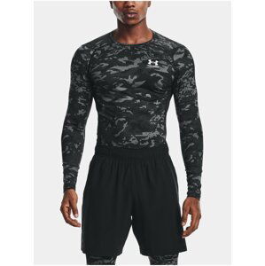 Tričko Under Armour HG Armour Camo Comp LS - černá