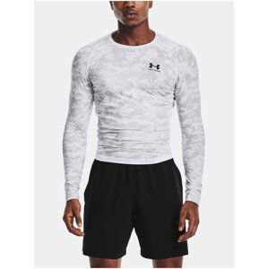 Tričko Under Armour HG Armour Camo Comp LS  - bílá