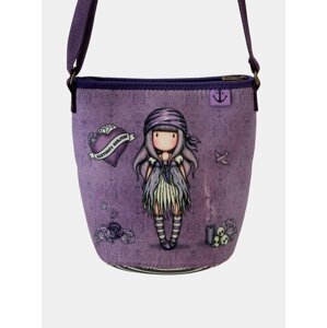 Fialová vzorovaná crossbody taška Santoro