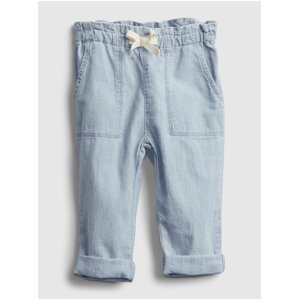 Modré holčičí baby džíny GAP easy pull-on jeans