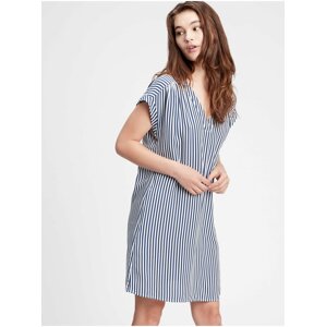 Modré dámské šaty GAP v-ss vnk dress