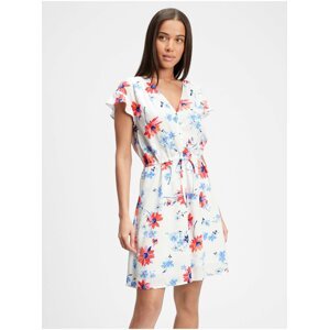 Barevné dámské šaty GAP v-ss fltr slv dress