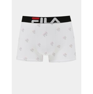 Bílé vzorované boxerky FILA
