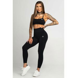 Legíny Gym Glamour Bezešvé Second Skin Black