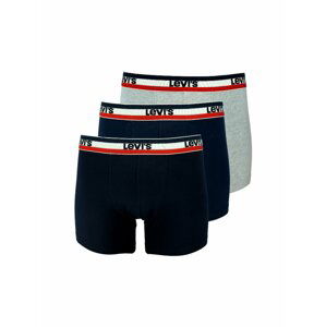 3PACK pánské boxerky Levis vícebarevné