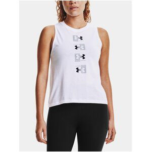 Tílko Under Armour Live UA Repeat Muscle Tank - Bílá