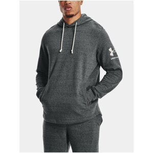 Mikina Under Armour UA RIVAL TERRY HOODIE - Šedá