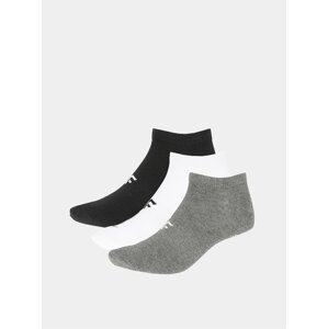Pánské kotníkové ponožky 4F SOM301 (3 páry) Šedá