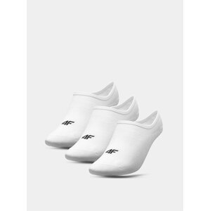 Dámské nízké ponožky 4F SOD301 (3 páry) Bílá