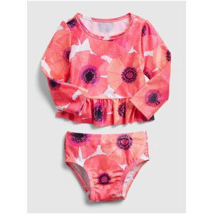 Bílé holčičí baby plavky ls swim