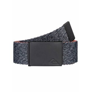 Quiksilver The Jam 5 DARK GREY HEATHER pánský kožený pásek - modrá