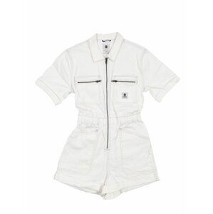 Element UTILITY PLAYSUIT off white dámské riflové kraťasy - bílá