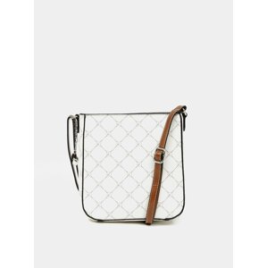 Bílá vzorovaná crossbody kabelka Tamaris