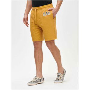 Žluté pánské kraťasy GAP Logo mini arch shorts