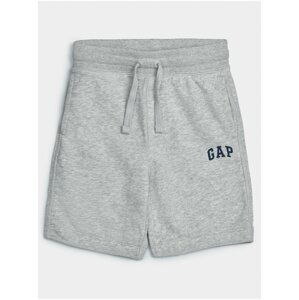 Šedé klučičí dětské kraťasy GAP Logo franchise shorts