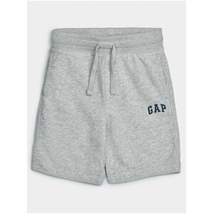 Šedé klučičí dětské kraťasy GAP Logo franchise shorts