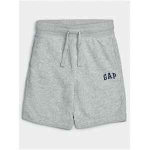 Šedé klučičí dětské kraťasy GAP Logo franchise shorts