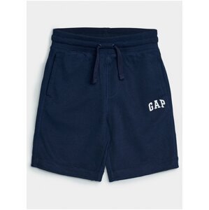 Modré klučičí dětské kraťasy GAP Logo franchise shorts