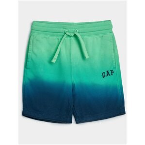 Zelené klučičí dětské kraťasy GAP Logo franchise shorts