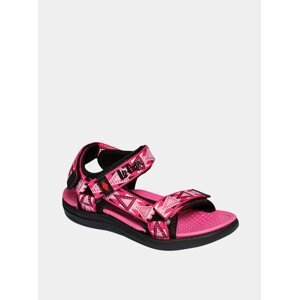 Růžové holčičí vzorované sandály Lee Cooper